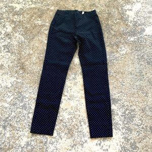 Who what wear navy polka dot pants size 4
